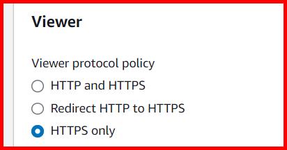 Picture showing setting the viewer protocol policy